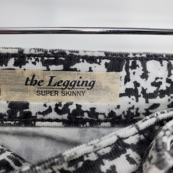 AG Adriano Goldschmied The Legging Super Skinny Jeans White Abstract Print - Picture 8 of 9